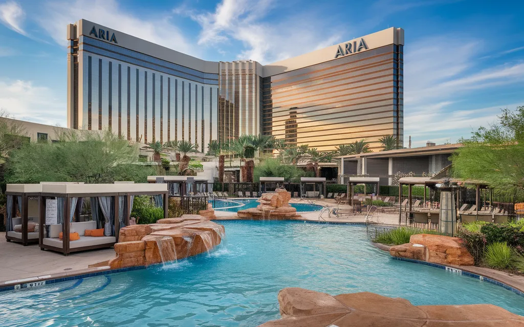aria resort and casino pool